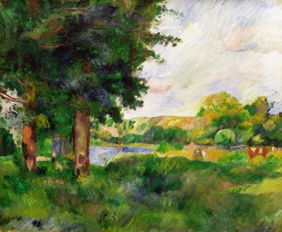 Landschap door Paul Cézanne